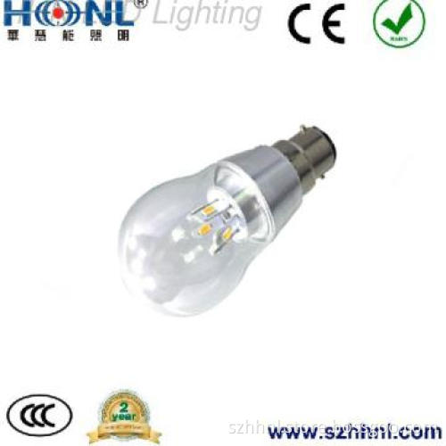 5W clear glass LED globes bulb lamp